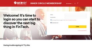 
                            6. Medici Inner Circle: Login