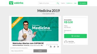 
                            13. Medicina 2019 - Vaquinhas online | Vakinha.com.br