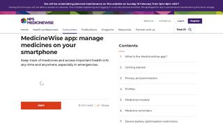 
                            12. MedicineWise app: manage medicines on your smartphone | NPS ...