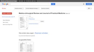 
                            10. Medico-chirurgical Review and Journal of Practical Medicine - Google Books-Ergebnisseite