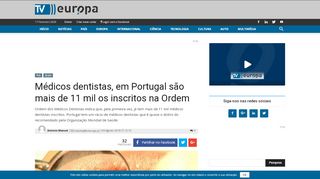 
                            9. Médicos dentistas, em Portugal são mais de 11 mil os inscritos na ...