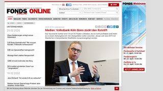 
                            11. Medien: Volksbank Köln Bonn zückt den Rotstift | Unternehmen ...