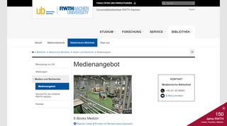 
                            1. Medienangebot - RWTH AACHEN UNIVERSITY Universitätsbibliothek ...