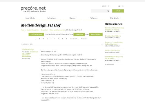 
                            12. Mediendesign FH Hof | precore.net
