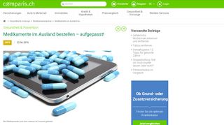 
                            10. Medikamente in online Apotheken bestellen - Vorsicht! - Comparis