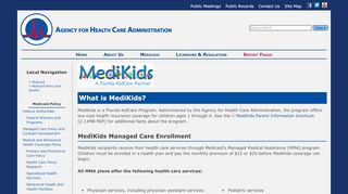 
                            12. MediKids - AHCA - MyFlorida.com