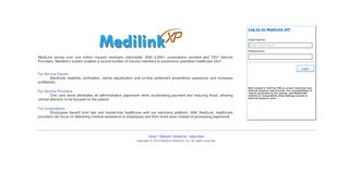 
                            4. Medilink XP™ Login - Medilink Network Inc.