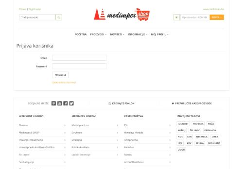 
                            1. Medimpex Shop - Prijava