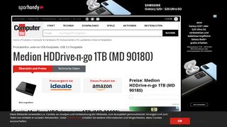 
                            6. Medion HDDrive-n-go 1TB (MD 90180) - COMPUTER BILD
