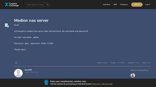 
                            9. Medion nas server - Experts Exchange