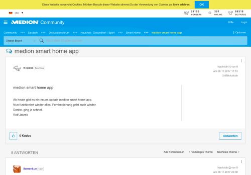
                            3. medion smart home app - MEDION Community