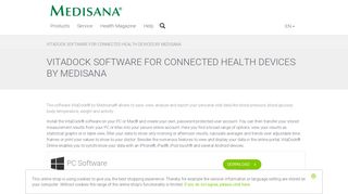 
                            4. Medisana ® - made for Life | VITADOCK SOFTWARE FOR ...