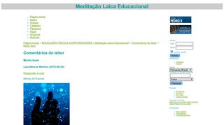 
                            11. Meditação Laica Educacional - Comentários do leitor