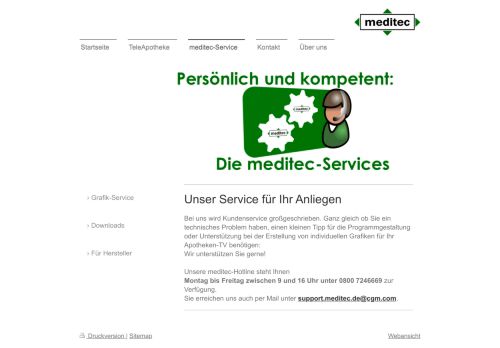 
                            3. meditec-Service - Unser Service für Ihr Apotheken-TV