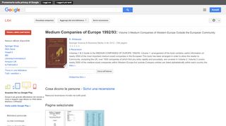 
                            6. Medium Companies of Europe 1992/93: Volume 3 Medium Companies of ...