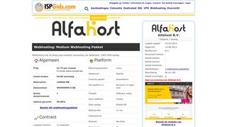 
                            6. Medium Webhosting Pakket (webhosting) van Alfahost - ISPGids.com