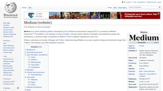 
                            2. Medium (website) - Wikipedia