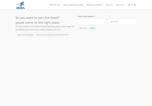
                            11. Medius Consulting Group | Associates login page - Medius Consulting ...