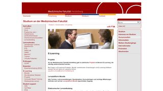 
                            2. Medizinische Fakultät Heidelberg: E-Learning