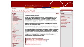 
                            12. Medizinische Fakultät Heidelberg: Klinik