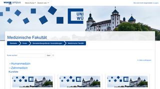 
                            11. Medizinische Fakultät - WueCampus2 - Universität Würzburg