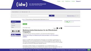 
                            13. Medizinprodukte-Datenbanken für die Öffentlichkeit freigegeben