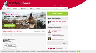 
                            13. Medizinstudium in München - DocCheck Flexikon