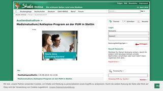 
                            11. Medizinstudium/Asklepios-Program an der PUM in Stettin - Forum ...