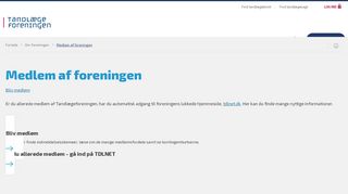 
                            1. Medlem af foreningen - Tandlægeforeningen