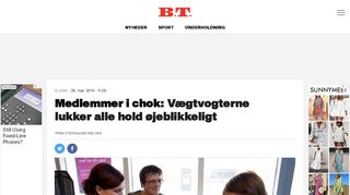 
                            9. Medlemmer i chok: Vægtvogterne lukker alle hold øjeblikkeligt | BT ...