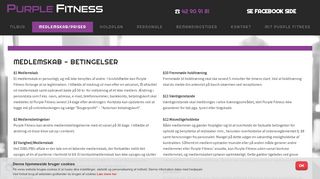 
                            11. Medlemsbetingelser - Purple Fitness - PURPLE FITNESS ApS