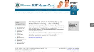 
                            2. Medlemskort og kredittkort i ett og samme kort! - NSF Mastercard ...