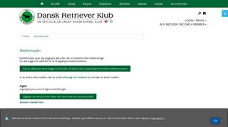 
                            6. Medlemslogin ~ Dansk Retriever Klub