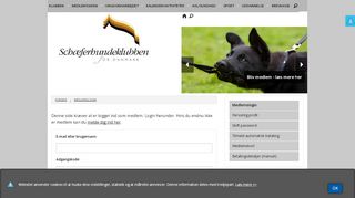 
                            12. Medlemslogin ~ Schæferhundeklubben