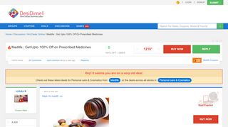 
                            12. Medlife : Get Upto 100% Off on Prescribed Medicines | DesiDime