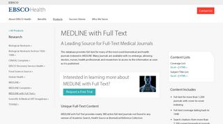 
                            11. MEDLINE with Full Text | Full-Text Medical Journals | EBSCO | EBSCO ...