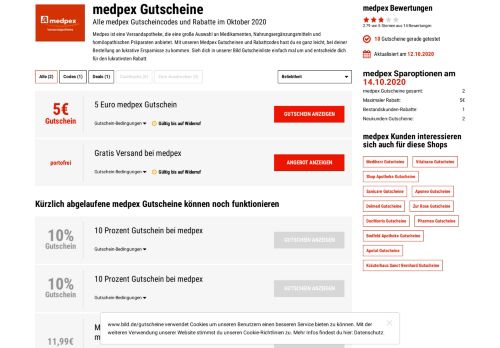 
                            12. medpex Gutschein • Paracetamol ratiopharm für nur 1,49€ • Februar ...