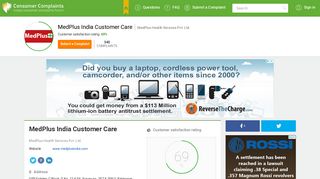 
                            9. MedPlus India Customer Care, Complaints and Reviews