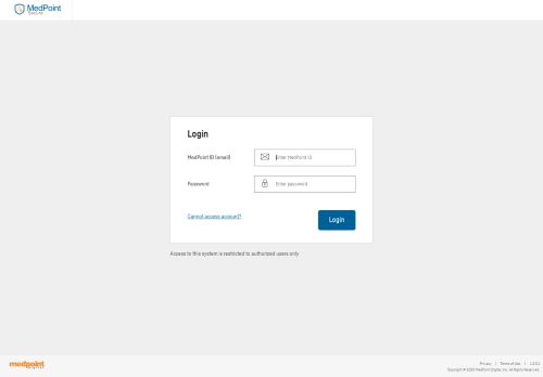 
                            4. MedPoint ID Log In - Home