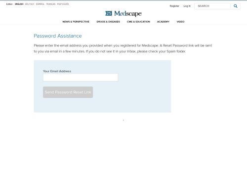 
                            2. Medscape Password Assistance