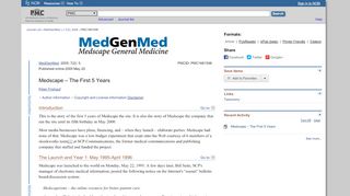 
                            10. Medscape – The First 5 Years - NCBI - NIH