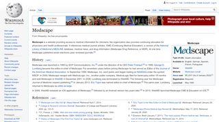 
                            9. Medscape - Wikipedia