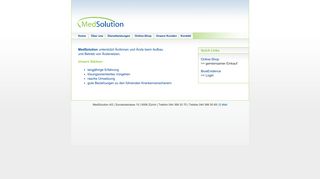 
                            5. MedSolution AG - Zürich, Ärztenetz, Netzmanagement, Praxisaufbau ...