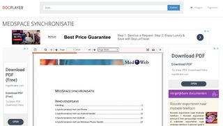 
                            9. MEDSPACE SYNCHRONISATIE - PDF - DocPlayer.nl