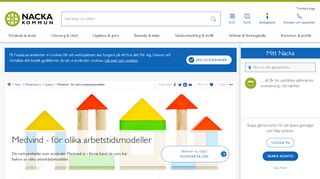 
                            3. Medvind - för olika arbetstidsmodeller | Nacka kommun