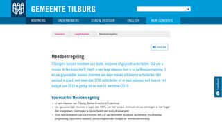 
                            4. Meedoenregeling - Gemeente Tilburg