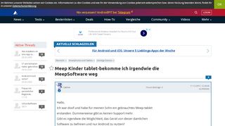 
                            3. Meep Kinder tablet-bekomme ich irgendwie die MeepSoftware weg ...