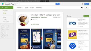 
                            12. Meerkat - 2 for 1 on food and film – Apps on Google Play