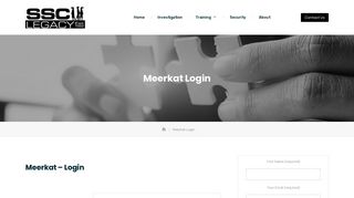 
                            7. Meerkat Login – SSC Legacy