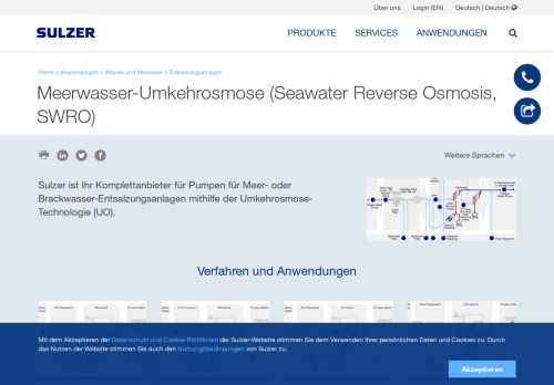 
                            7. Meerwasser-Umkehrosmose (Seawater Reverse Osmosis, SWRO ...